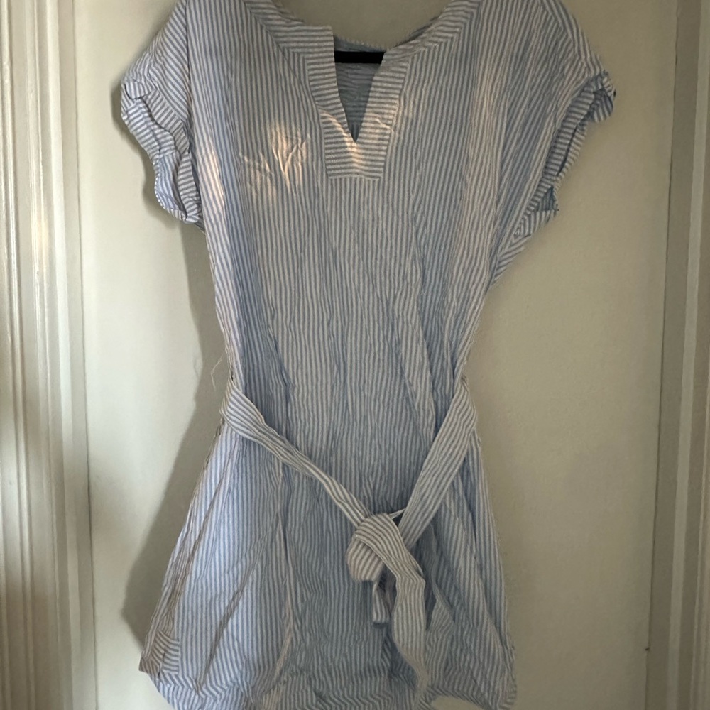 Blue Striped Women's Top